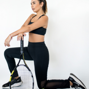 CALZA LARGA NEGRA TUL