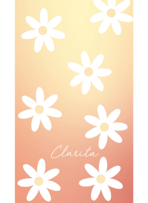 TOALLA PLAYA FLOWER NARANJA