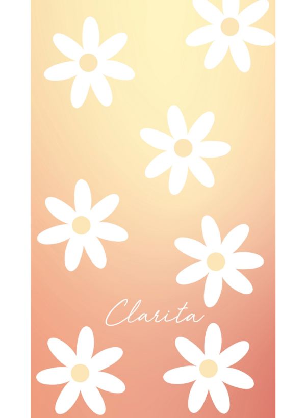 TOALLA PLAYA FLOWER NARANJA