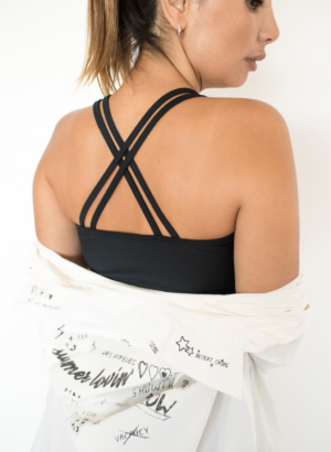 TOP TIRAS NEGRO