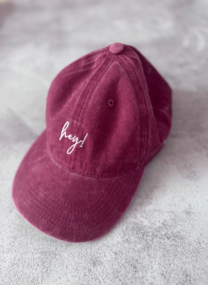 GORRA HEY BORDO