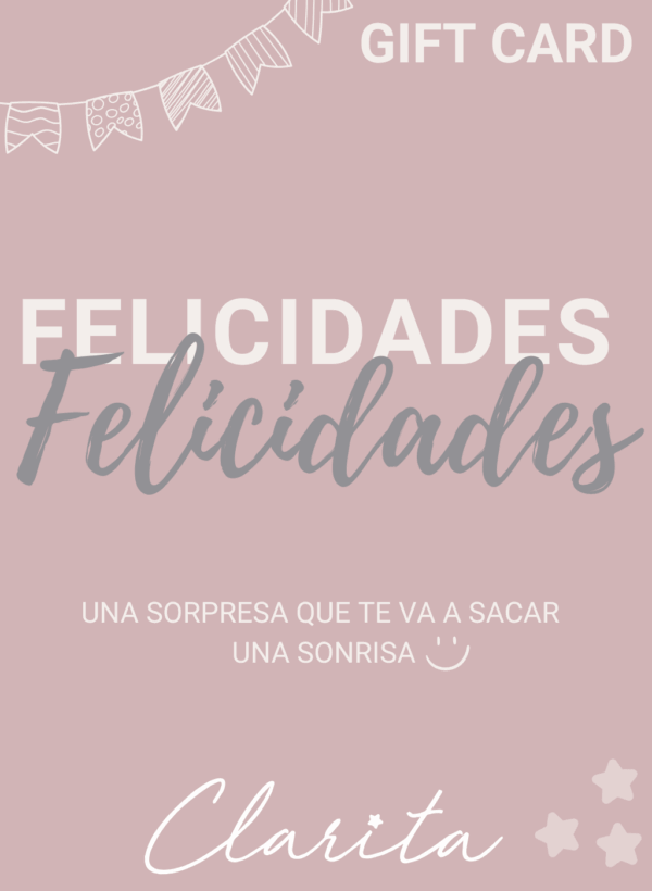 GIFT CARD FELIZ CUMPLE