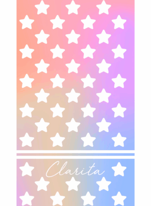 TOALLA PLAYA ESTRELLA CLARITA