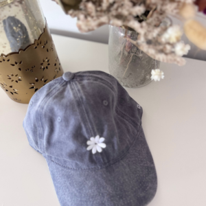 GORRA FLOR GRIS