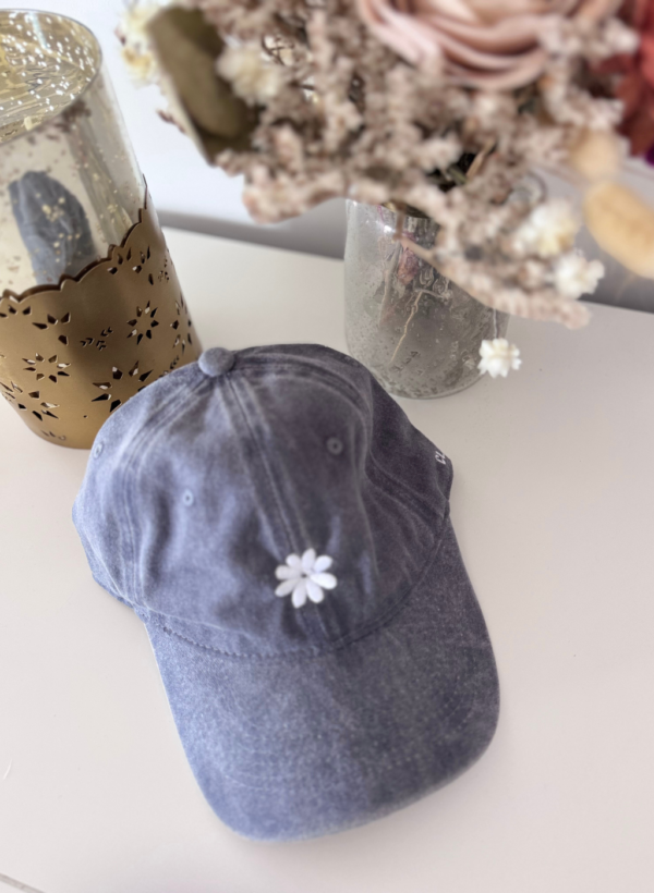 GORRA FLOR GRIS