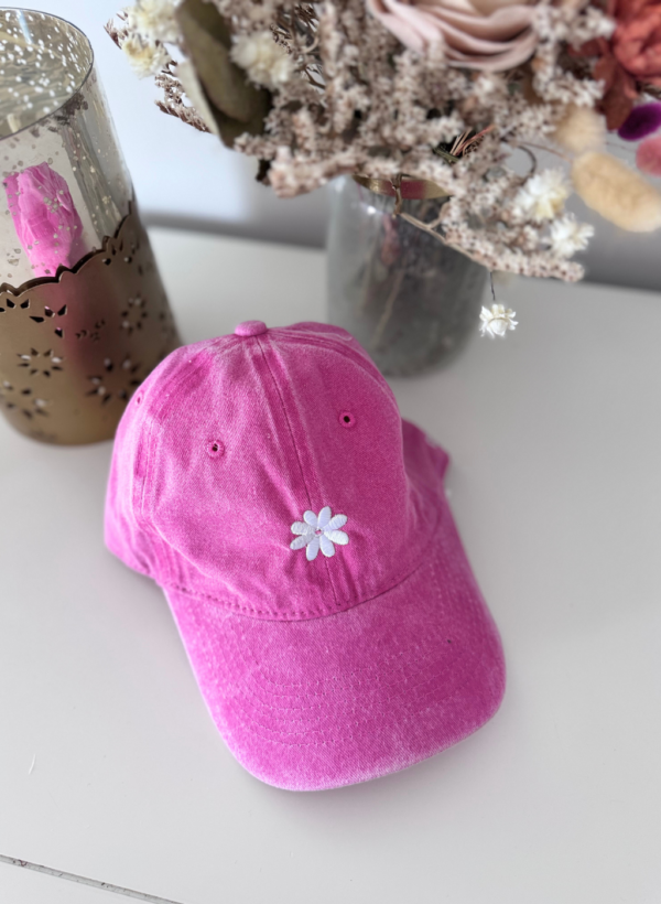 GORRA FLOR ROSA